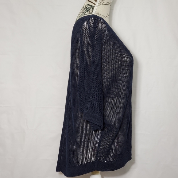 LOFT Mesh Batwing Pullover Top Sz. S - Picture 3 of 6